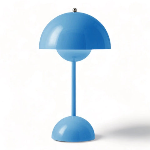 lampe champignon bleue