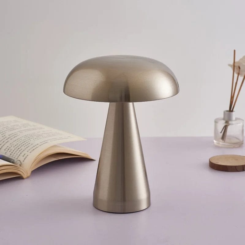 lampe champignon grise
