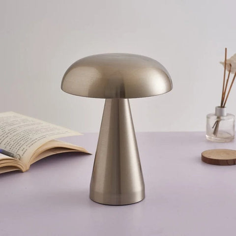 lampe champignon grise