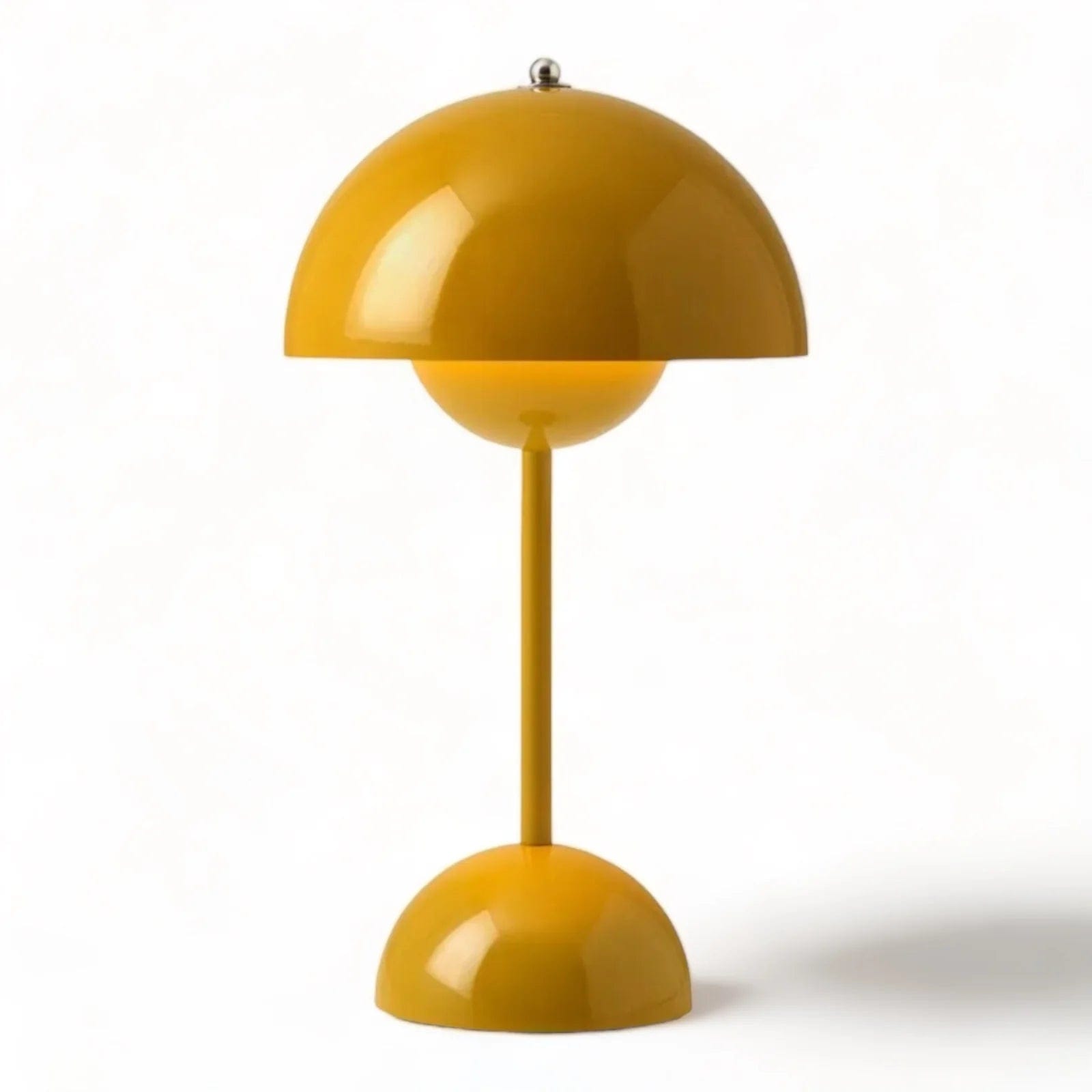 lampe champignon jaune
