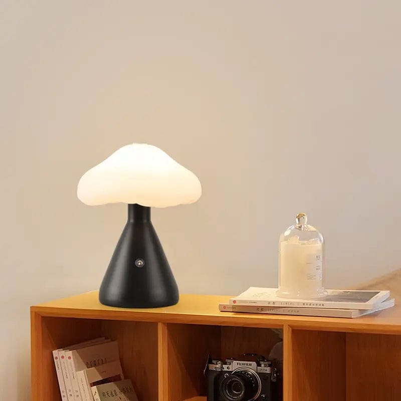 lampe champignon noire