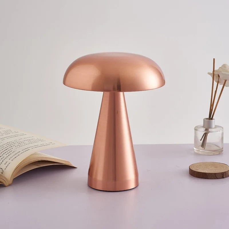 lampe champignon rose 