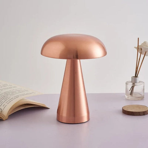 lampe champignon rose 