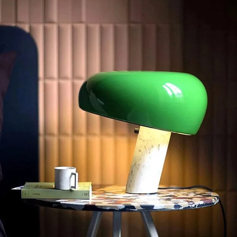 lampe champignon verte