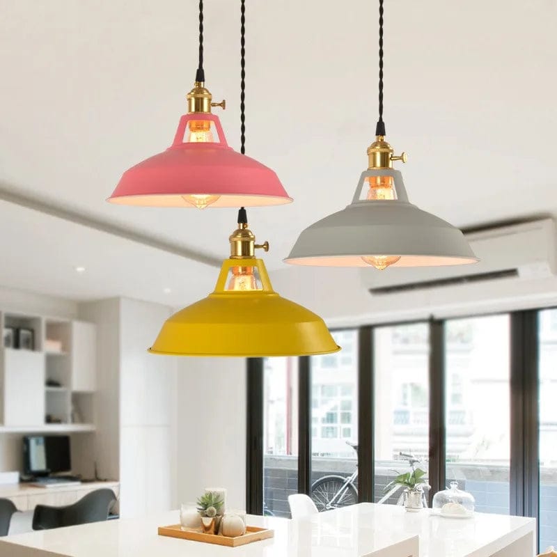 plafonnier de salon coloré