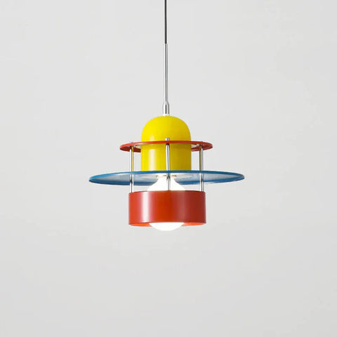 luminaire suspension metal colore