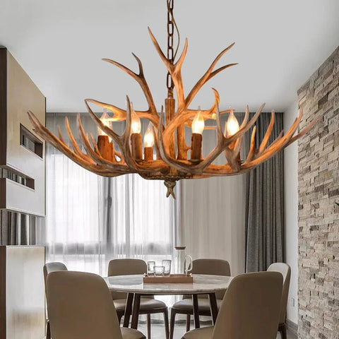 Lustre bois de Cerf - HAGRID