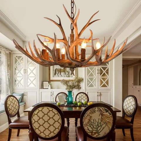 Lustre bois de Cerf - HAGRID