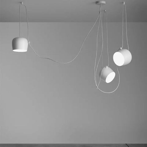 lustre blanc industriel