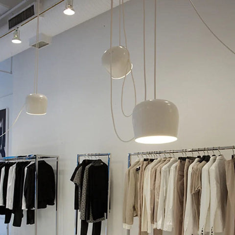 lustre blanc magasin