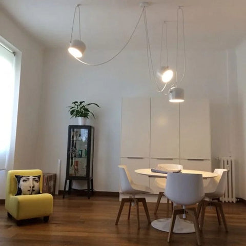 lustre blanc salon