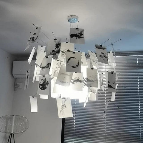 plafonnier de papier stylé