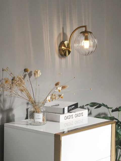 Modern Led Wall Lamp color Glass wall Light Nordic Minimalist Living Bedroom Bedside Sconce Dining Kitchen Indoor Light Fixture