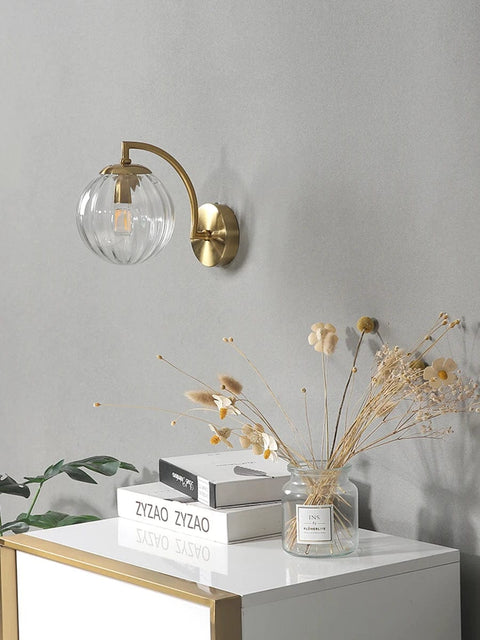 Modern Led Wall Lamp color Glass wall Light Nordic Minimalist Living Bedroom Bedside Sconce Dining Kitchen Indoor Light Fixture