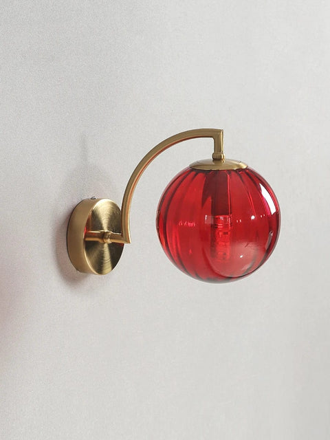 Modern Led Wall Lamp color Glass wall Light Nordic Minimalist Living Bedroom Bedside Sconce Dining Kitchen Indoor Light Fixture