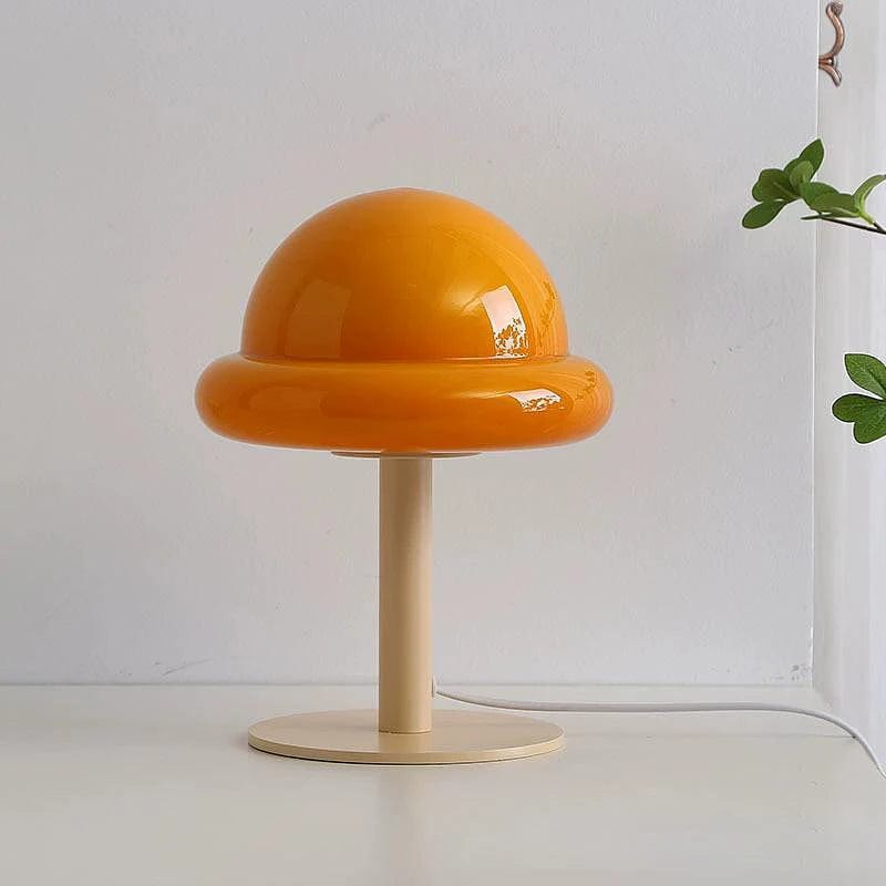 lampe champignon orange