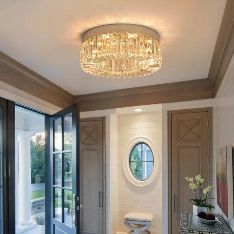 Plafonnier Cristal Doré - JULIETTE