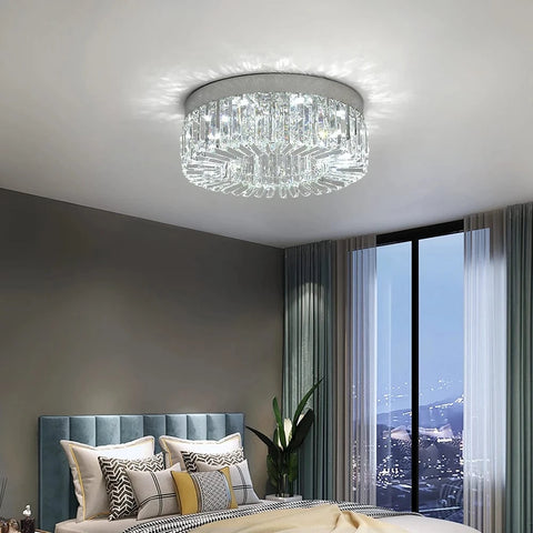 Plafonnier Cristal Doré - JULIETTE