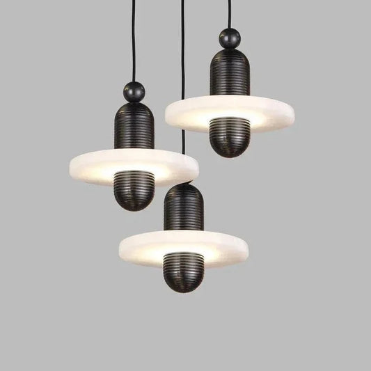 plafonnier art deco noir