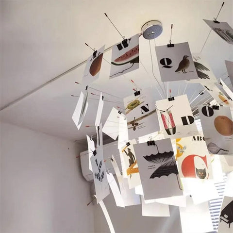 plafonnier de papier