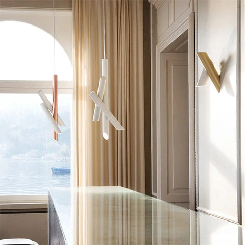 plafonnier blanc design salon