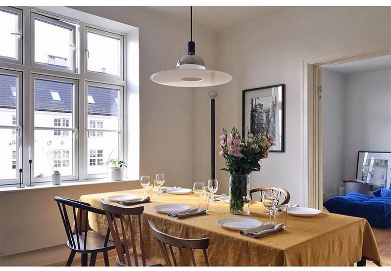 plafonnier blanc design retro