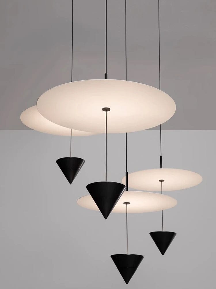 plafonnier blanc et noir design