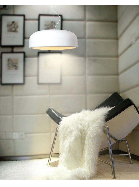plafonnier blanc nordique salon