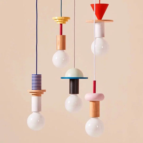 plafonnier en bois très design