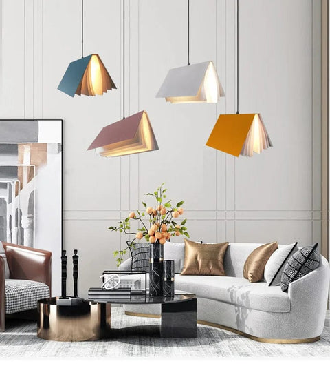 plafonnier colorés salon