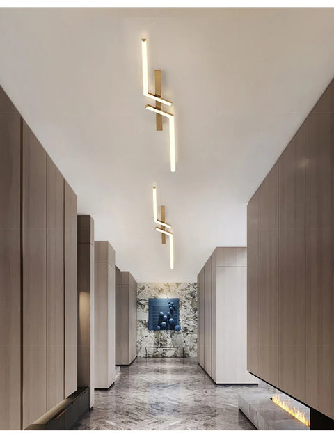 plafonnier couloir LED moderne