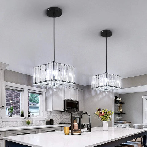 plafonnier cristal moderne led