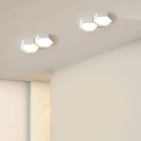 plafonnier design blanc chambre