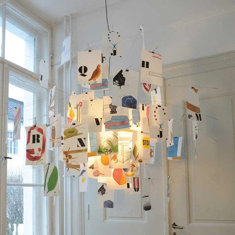 plafonnier design en papier