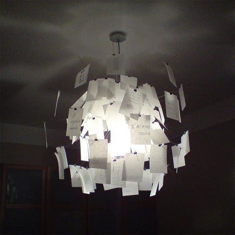 plafonnier design en papier