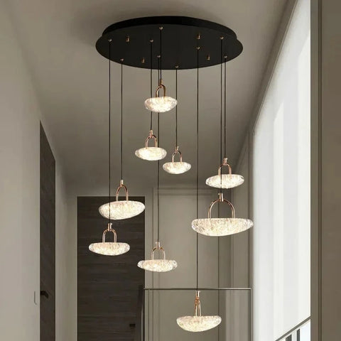 plafonnier design italien transparent