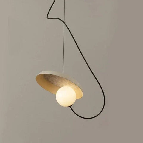 plafonnier en blanc pour salon et moderne