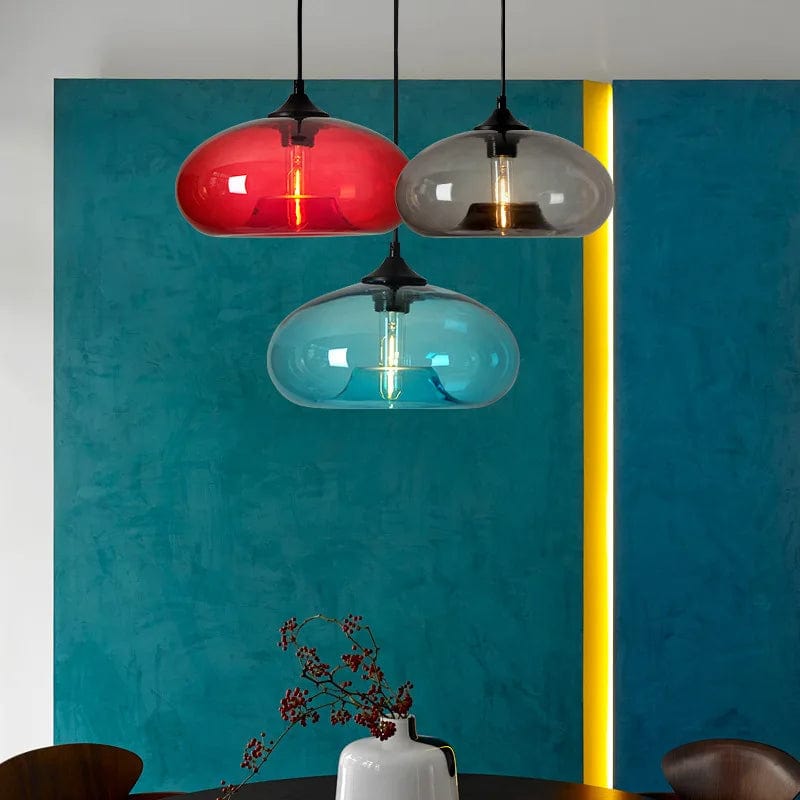 plafonnier verre salon