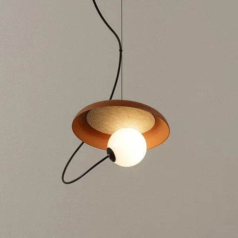 plafonnier marron de salon et moderne