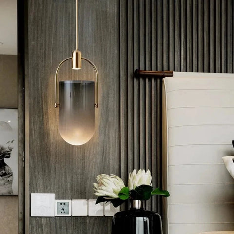 plafonnier metal gris chambre