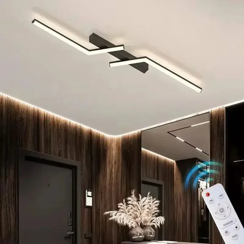 plafonnier moderne LED noir