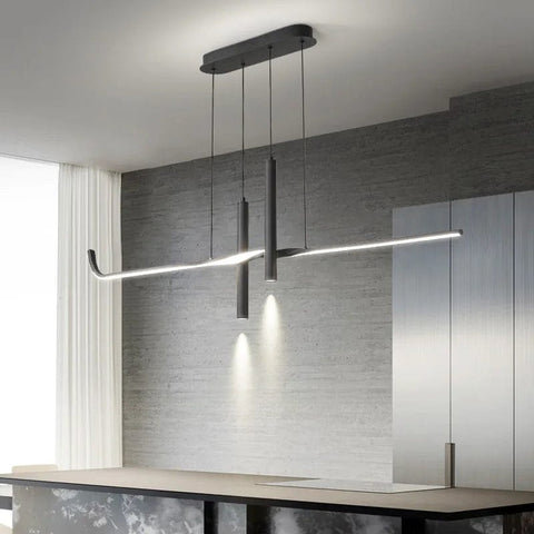 plafonnier noir salon et design