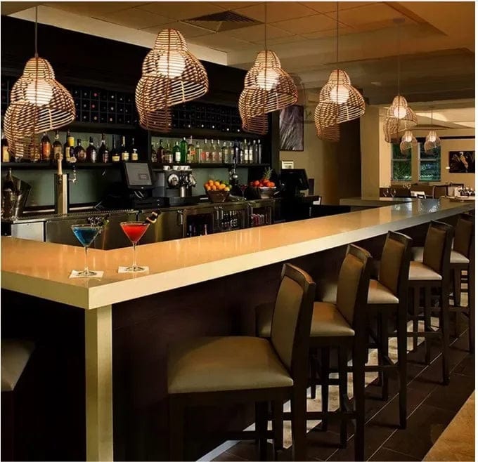plafonnier osier restaurant