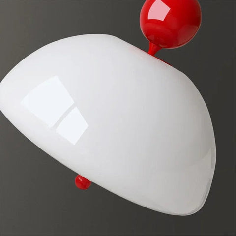 plafonnier rouge et blanc 