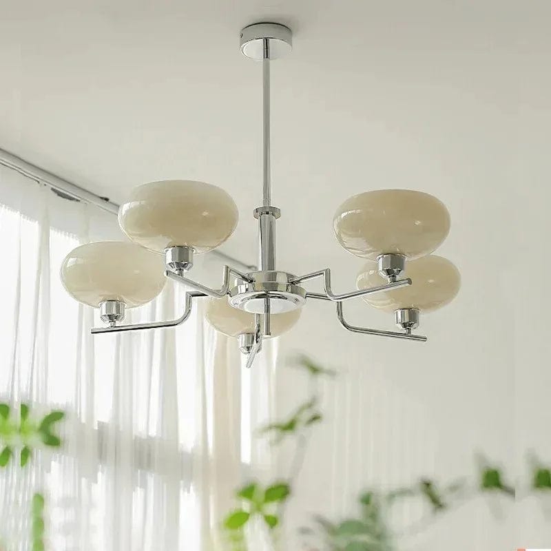 plafonnier verre vintage blanc