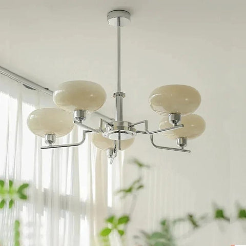plafonnier verre vintage blanc