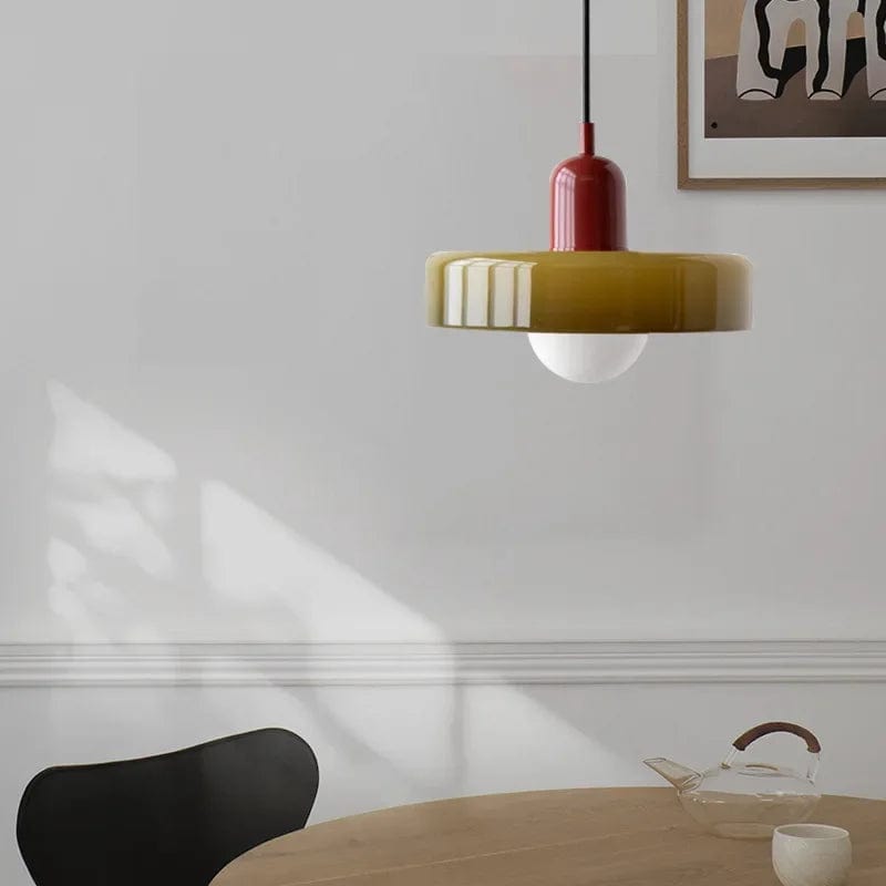 plafonnier design vert 