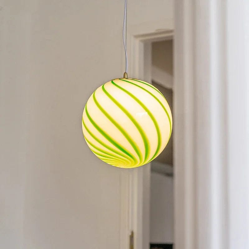 plafonnier design vert 