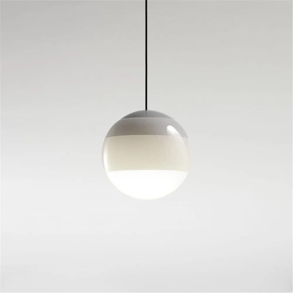 plafonnier en verre gris