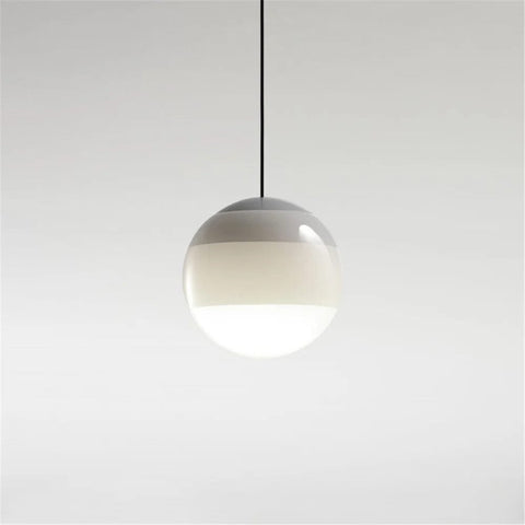 plafonnier en verre gris